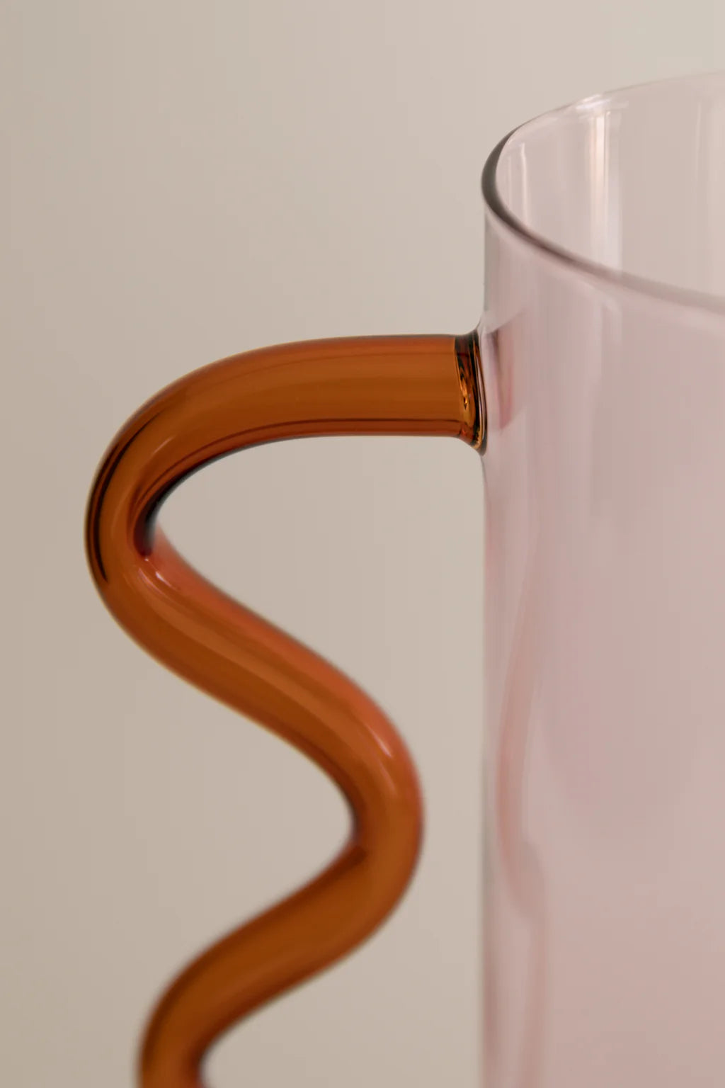 Borosilicate Glass Wave Pitcher