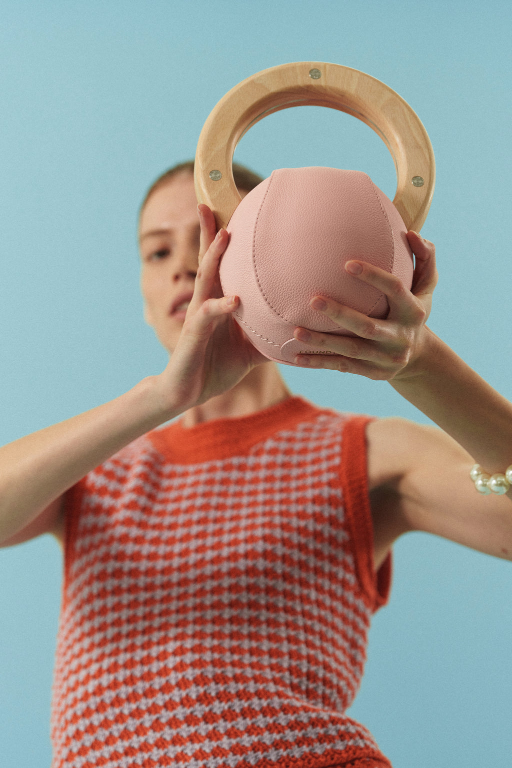 Wooden & Leather Kettlebell (6 kg)