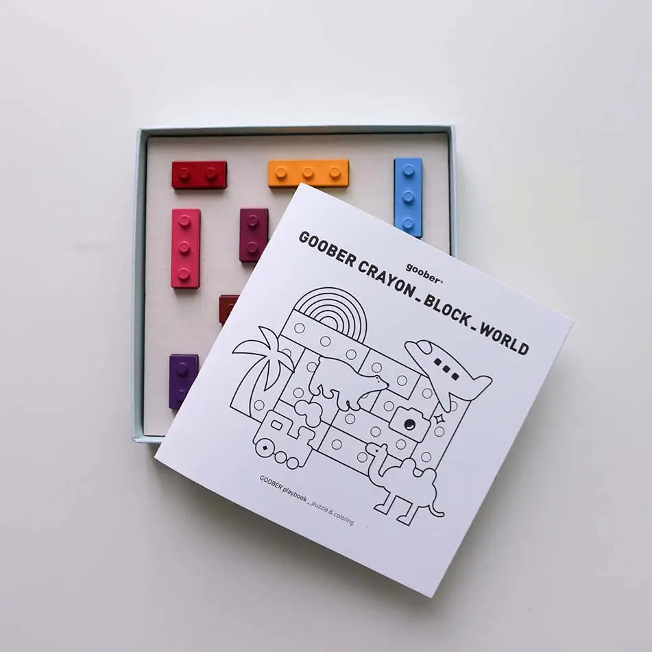 World Crayon Blocks & Coloring Book