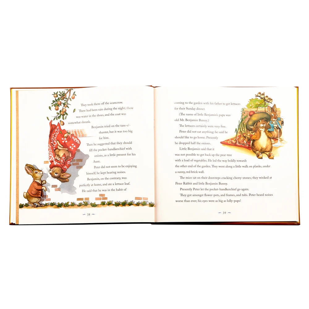 The Classic Tale of Peter Rabbit Leather-Bound Hardback Book