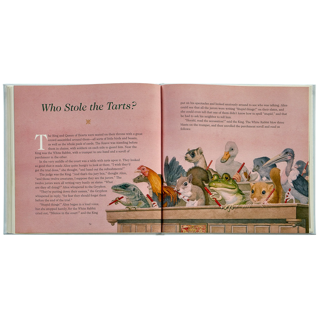 Alice's Adventures in Wonderland Leather-Bound Hardback Book