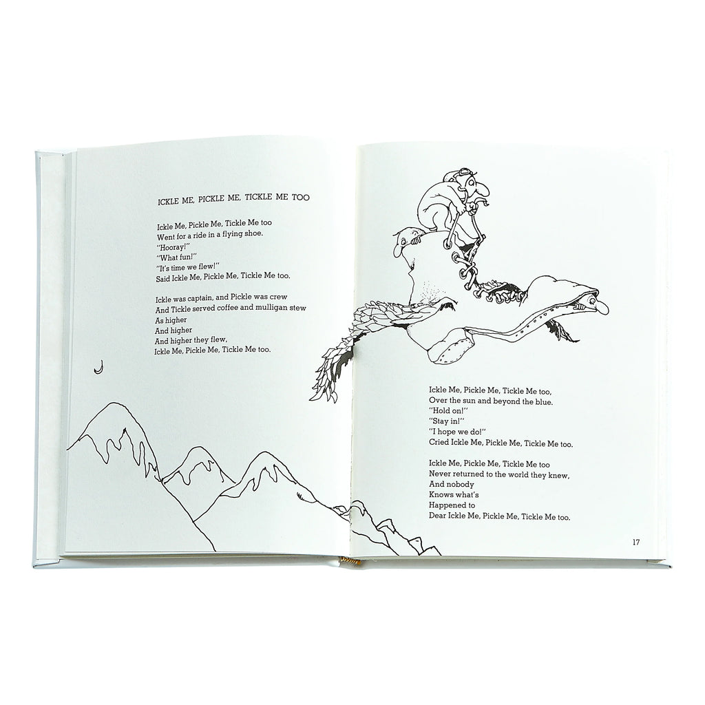 Where the Sidewalk Ends: Poems and Drawings Leather-Bound Hardback Book