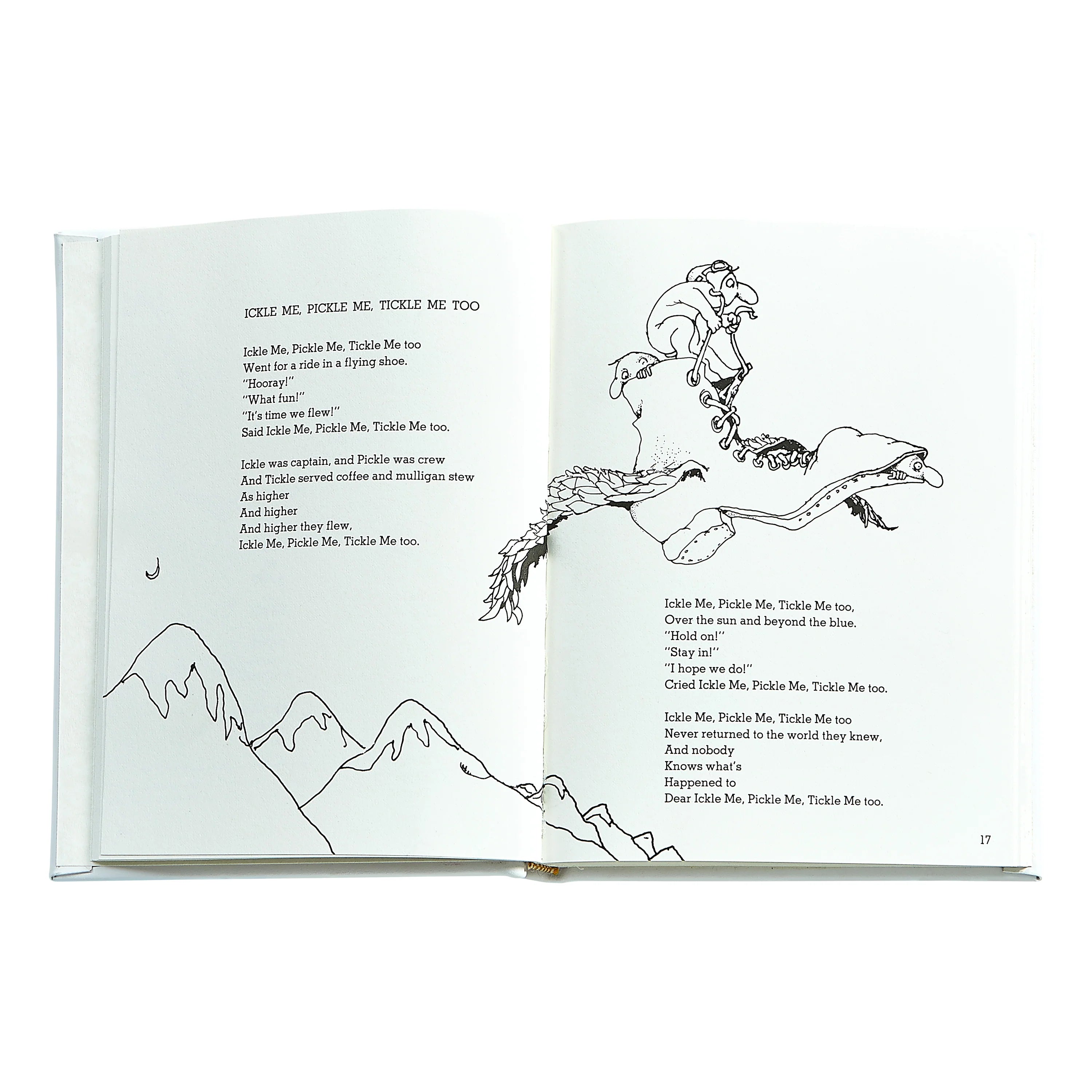 Where the Sidewalk Ends: Poems and Drawings Leather-Bound Hardback Book