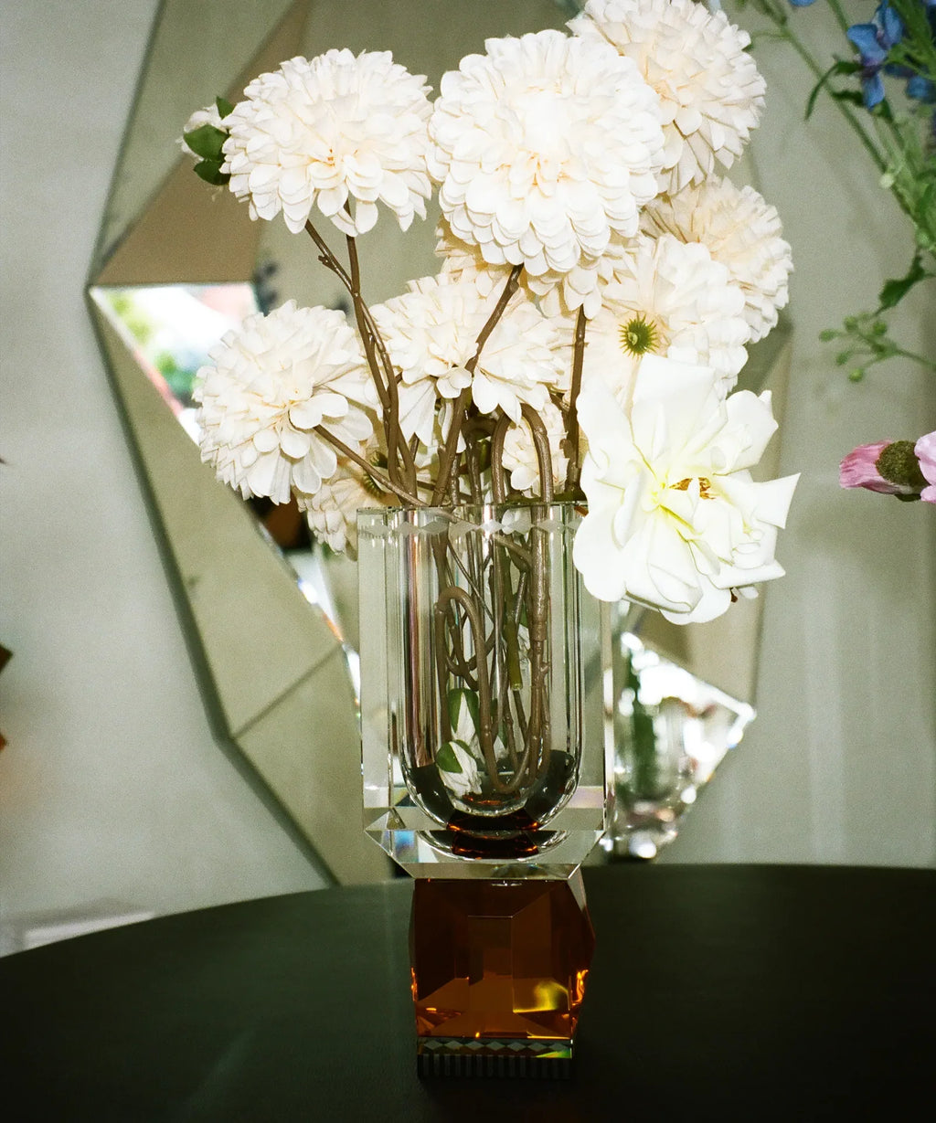 Handcut Crystal Ohio Vase