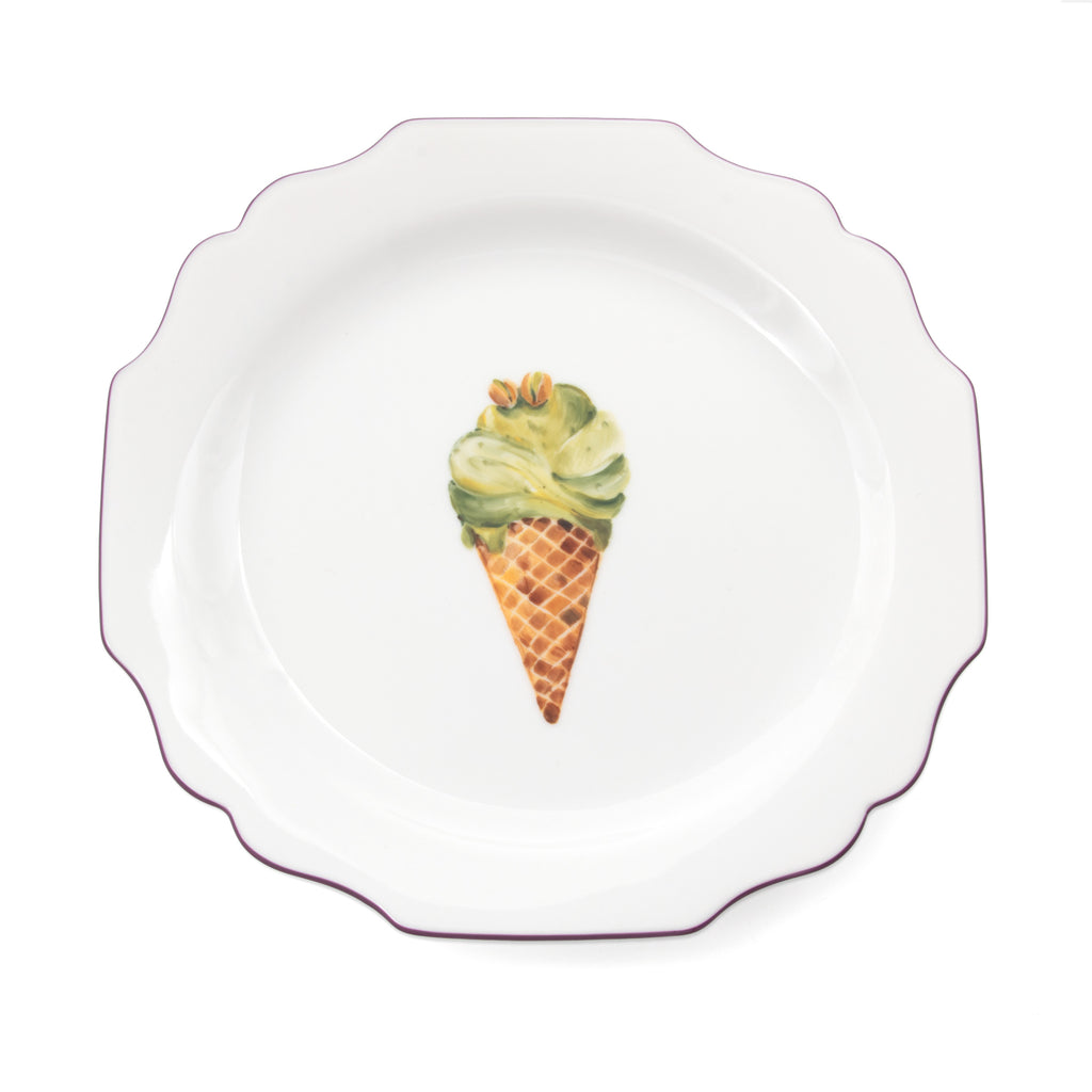 fête Exclusive Ice Cream Dessert Plate