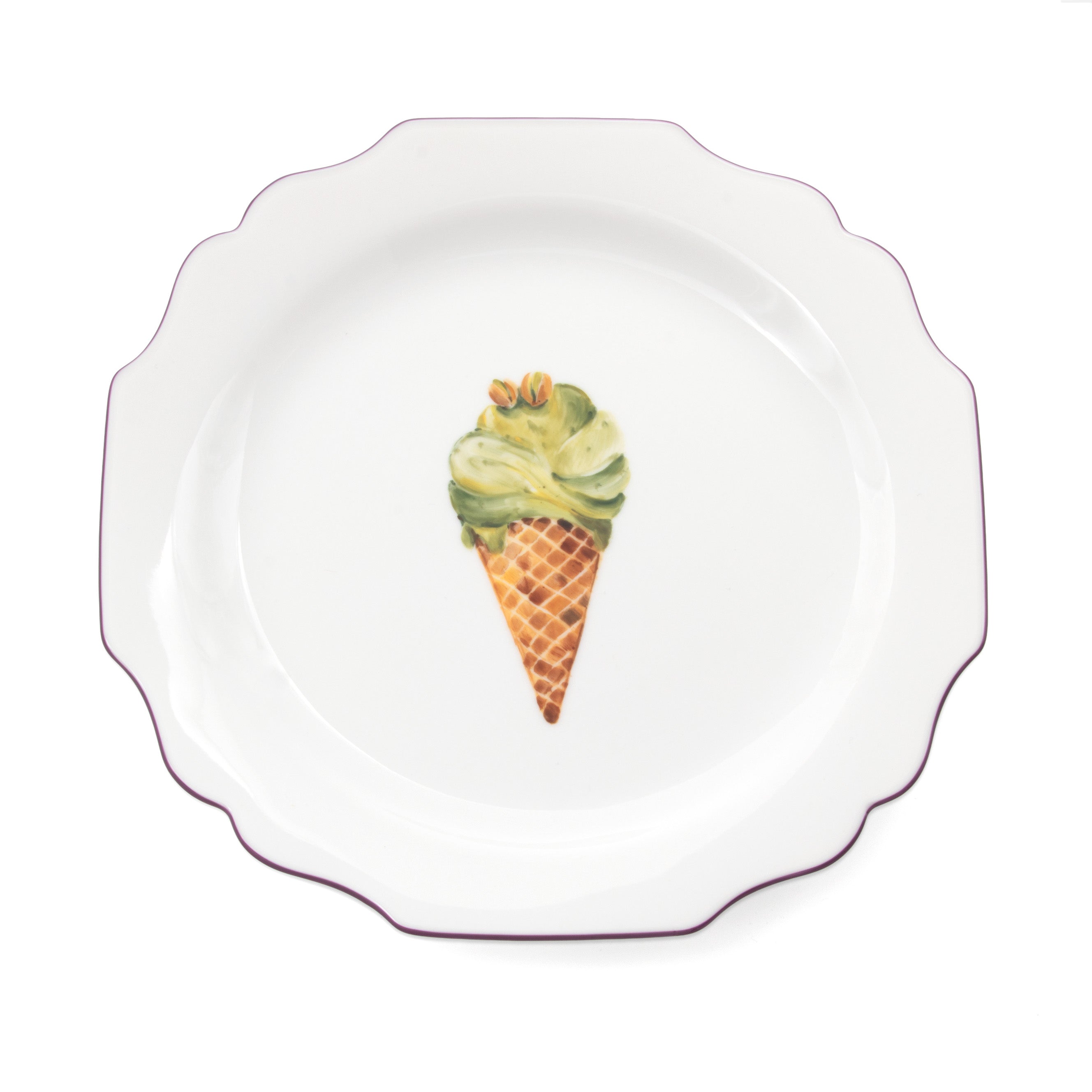 fête Exclusive Ice Cream Dessert Plate