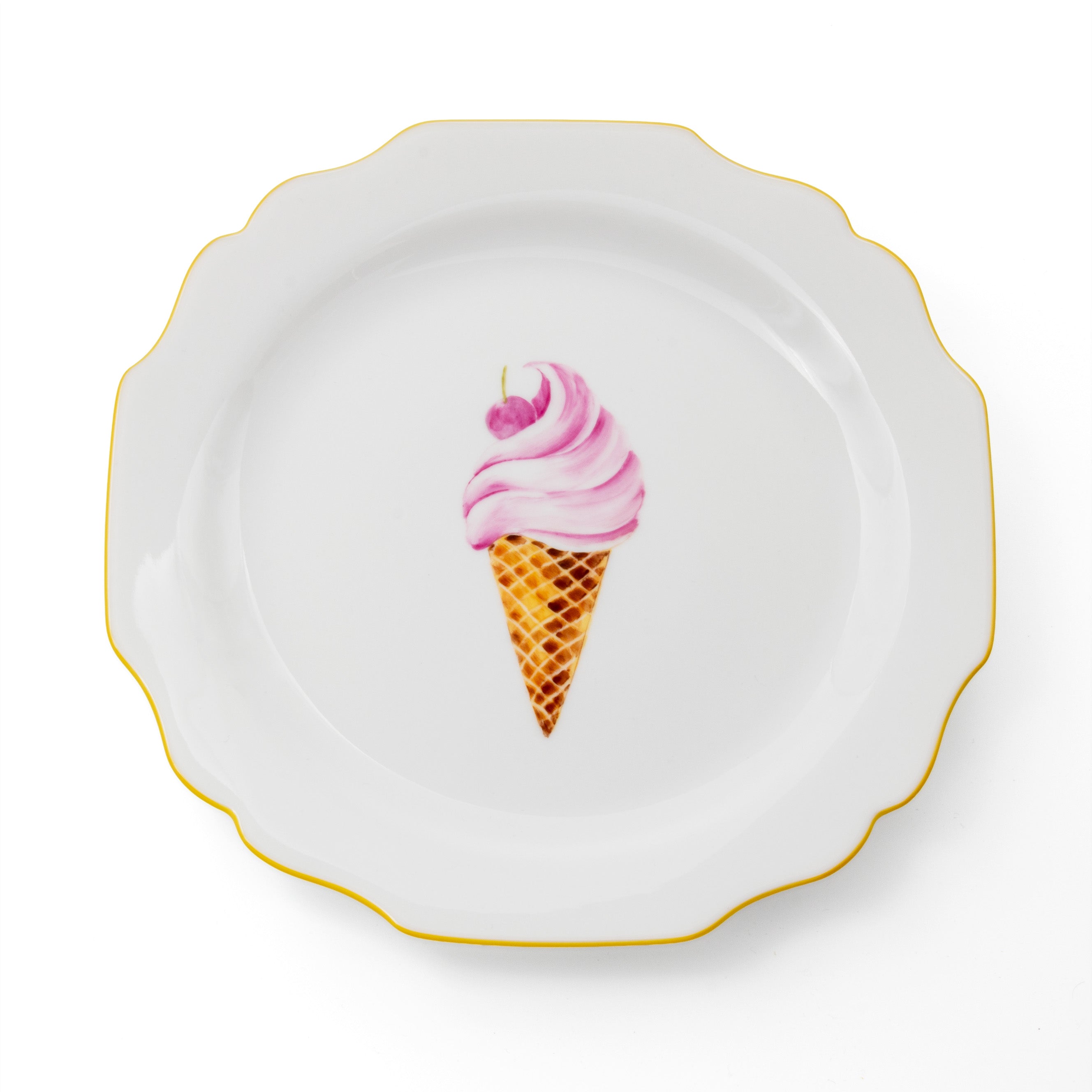 fête Exclusive Ice Cream Dessert Plate