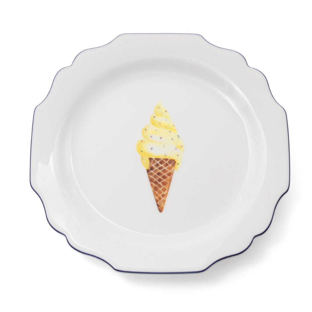 fête Exclusive Ice Cream Dessert Plate