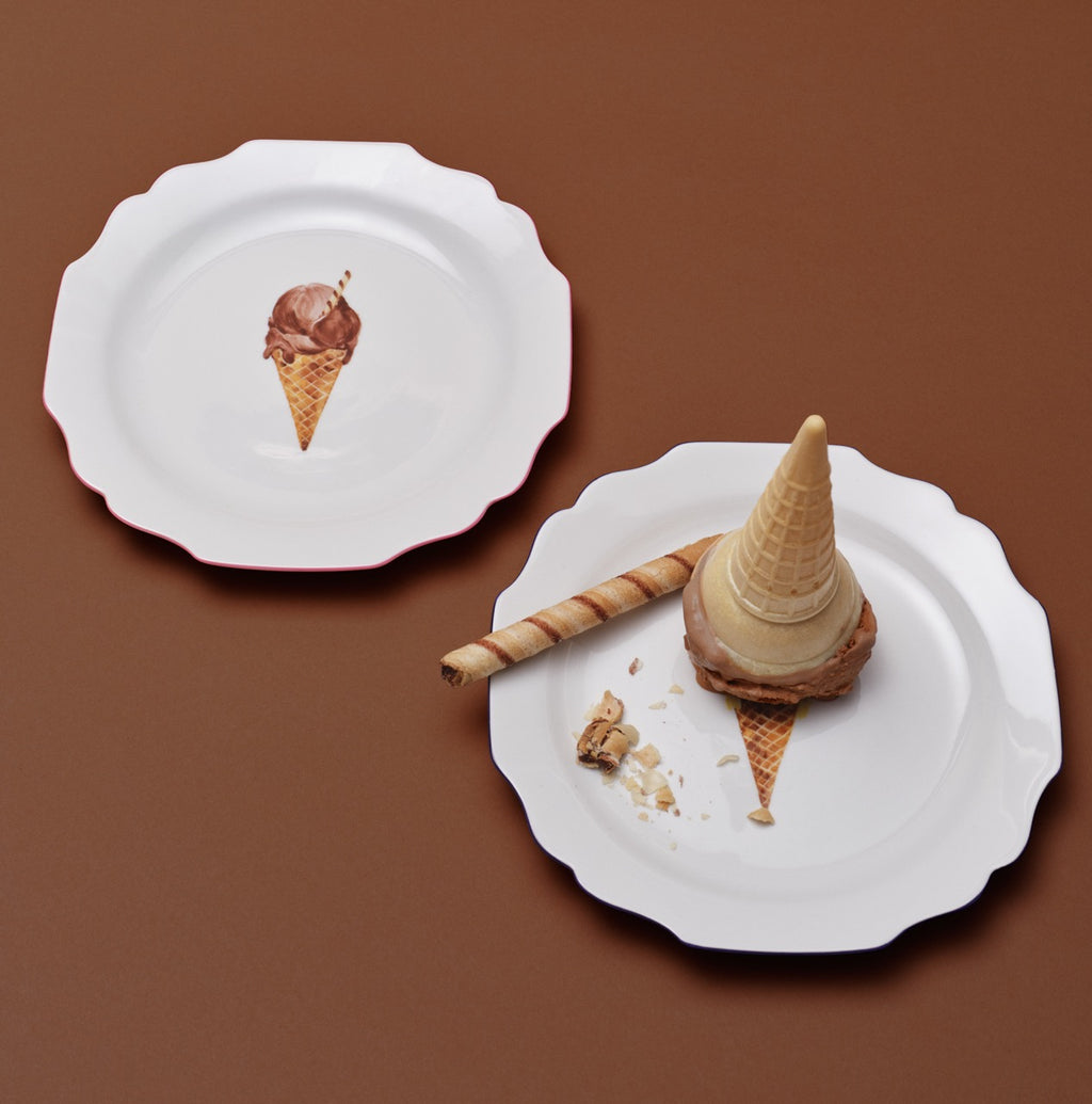 fête Exclusive Ice Cream Dessert Plate