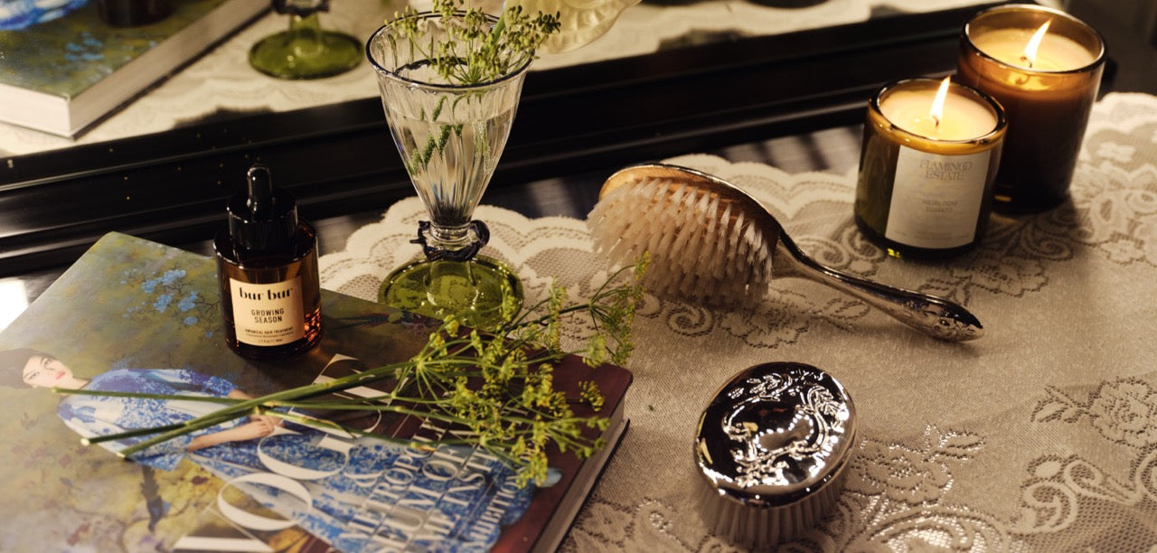 Oval Silver Hair Brush