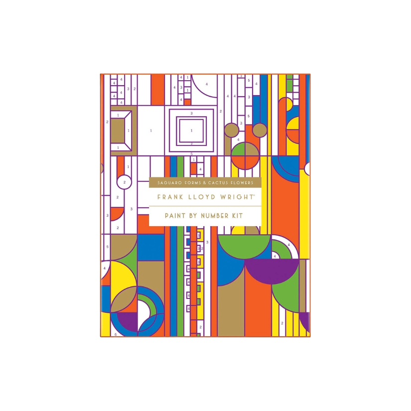 Frank Lloyd Wright Saguaro Cactus and Forms Paint By Number