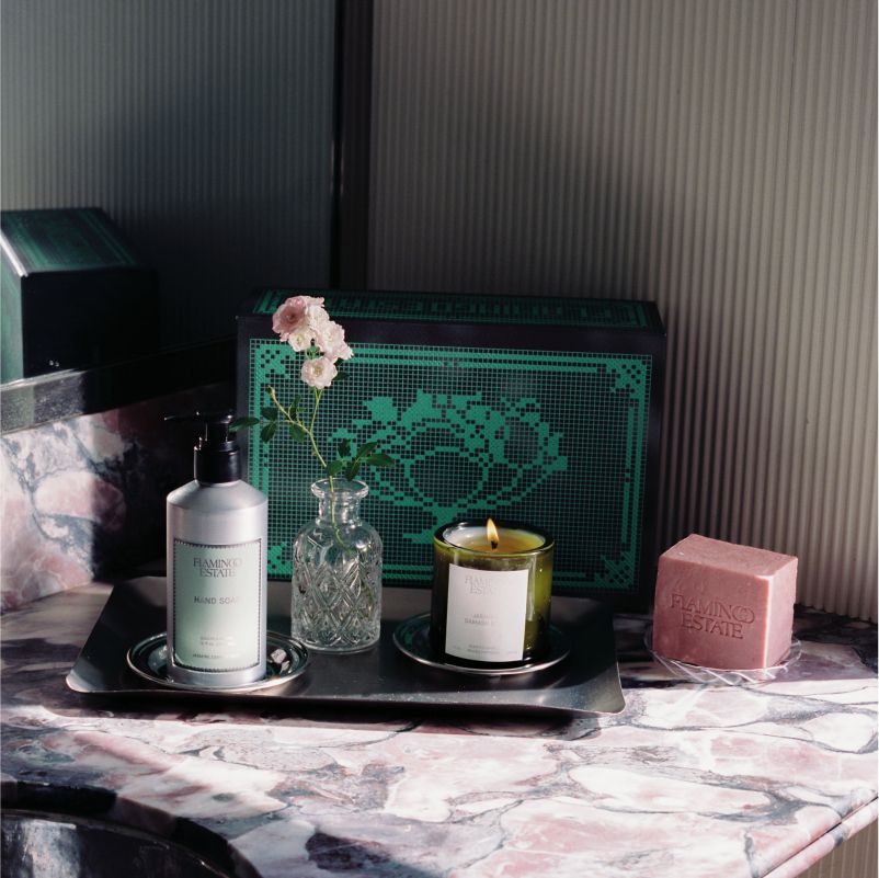 Jasmine Damask Rose Bath Set