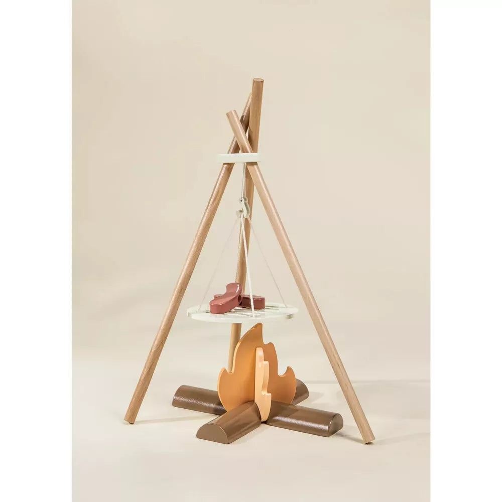 Wooden Camping Playset