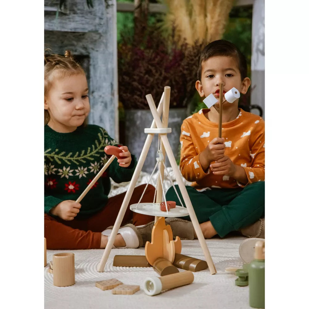 Wooden Camping Playset