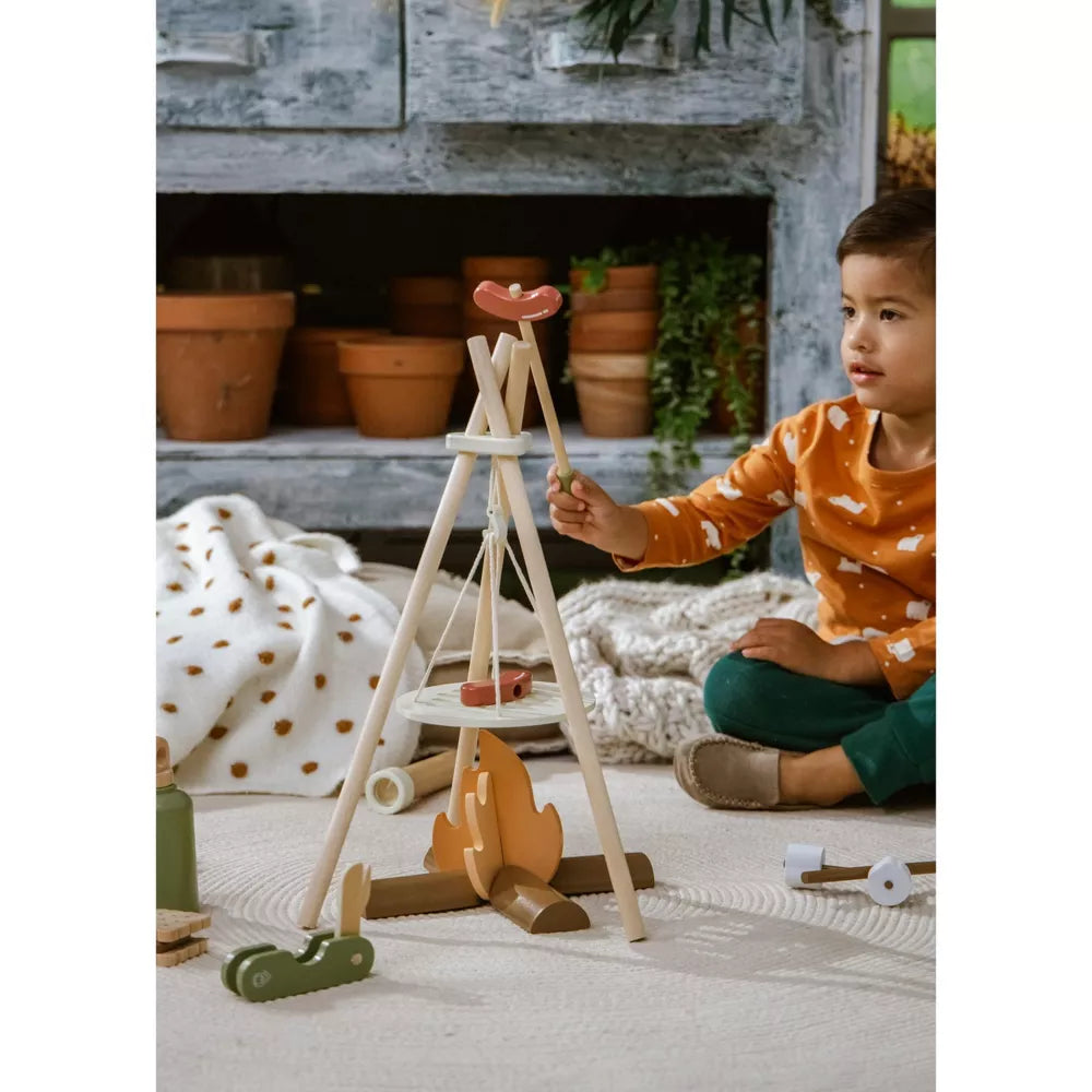 Wooden Camping Playset