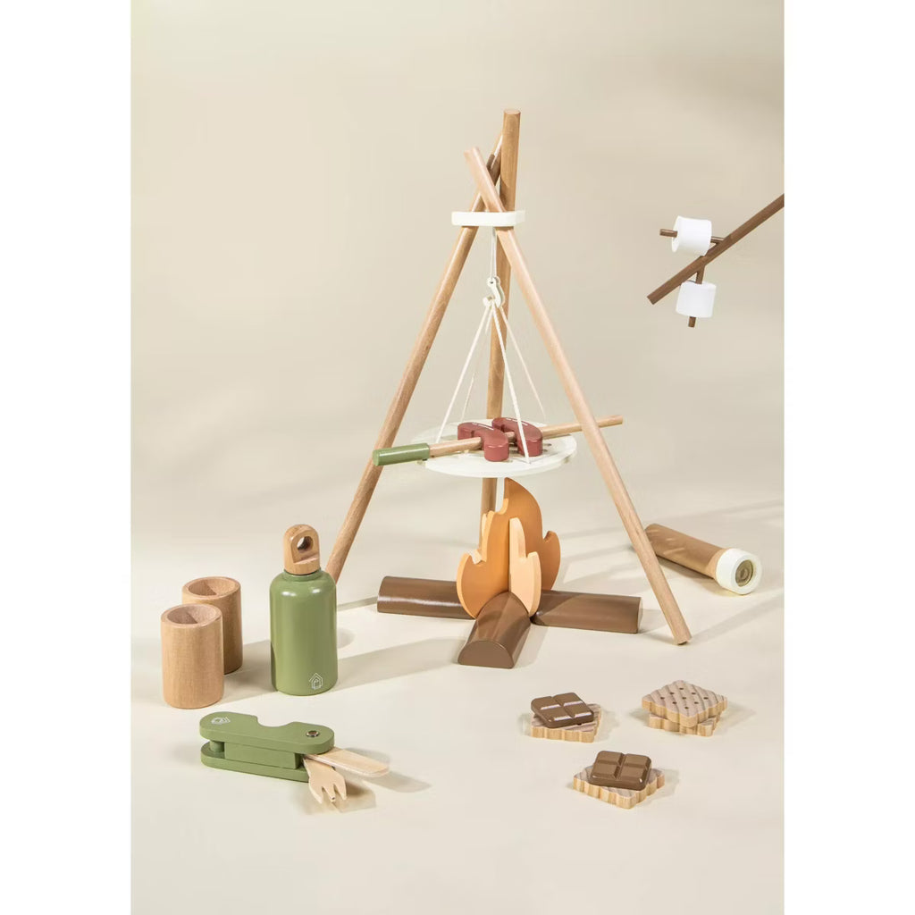 Wooden Camping Playset