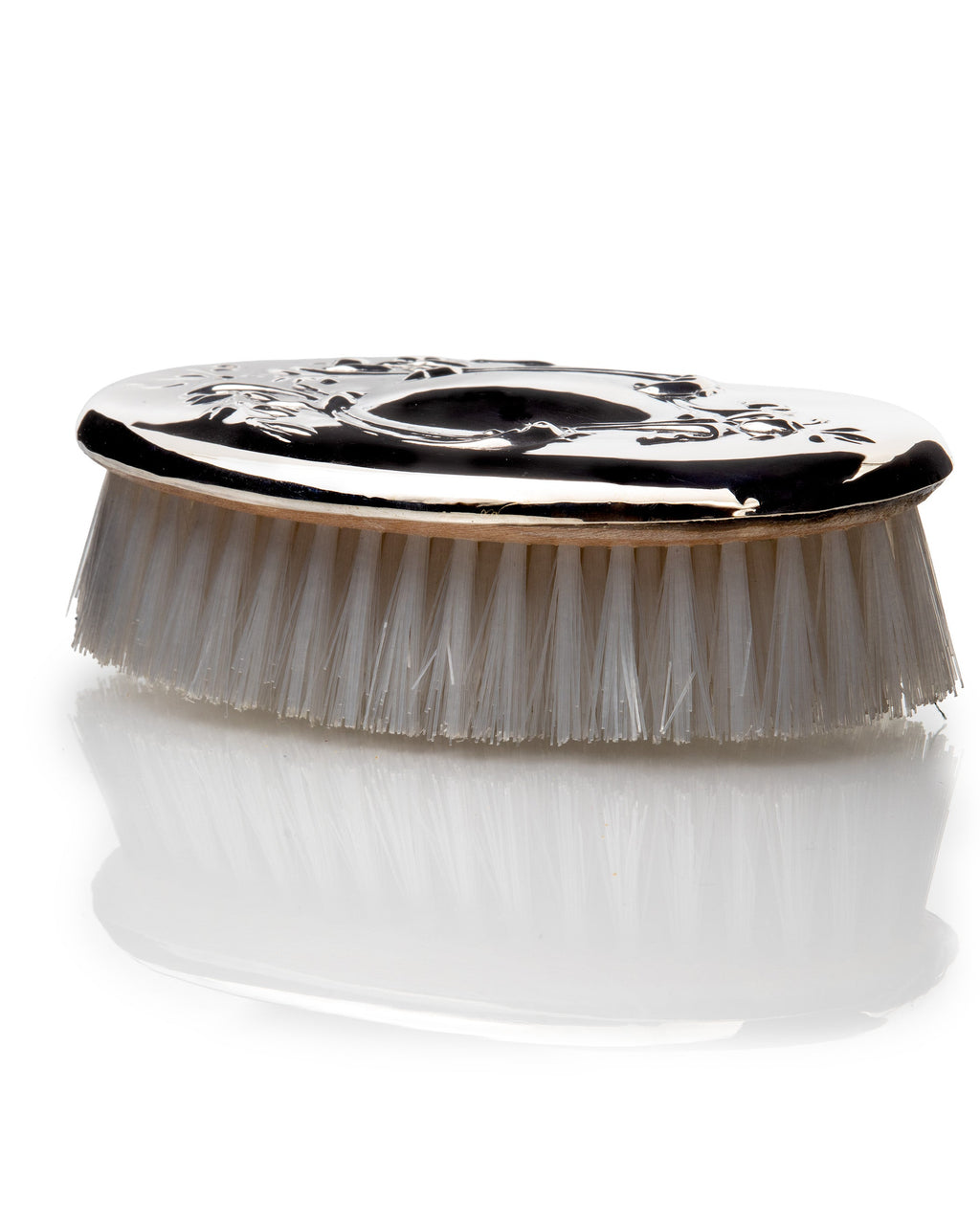 Oval Silver Hair Brush