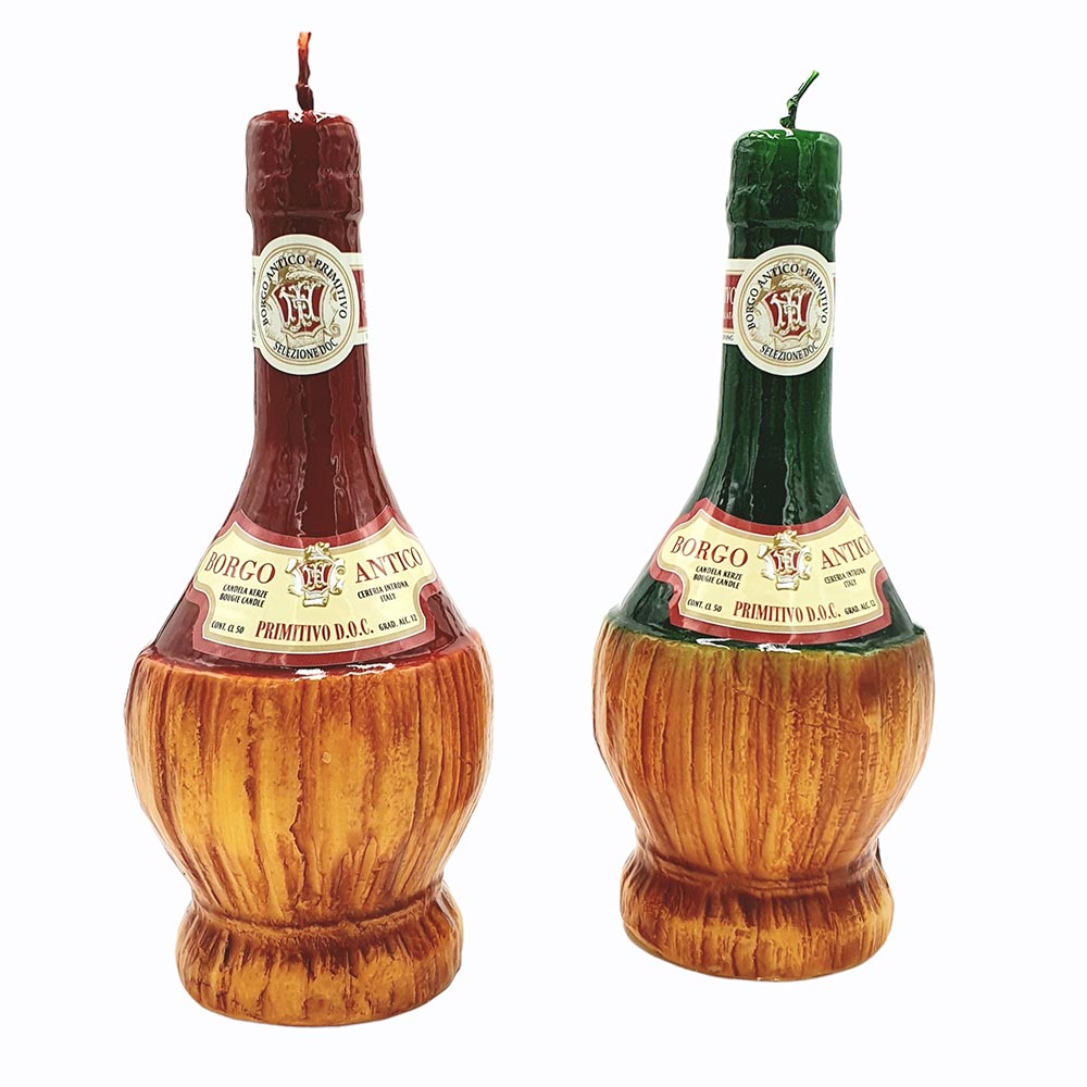 Wine Bottle Wax Candles