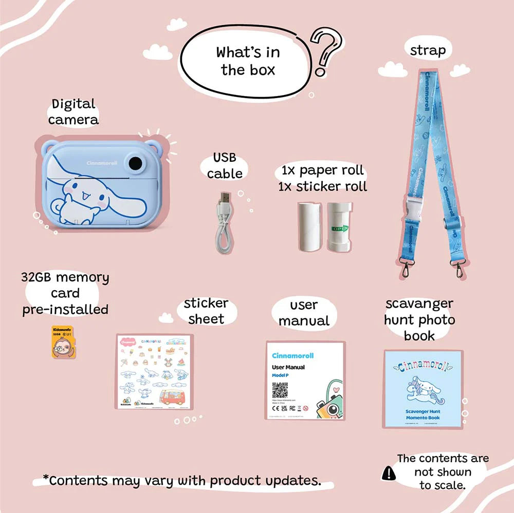 Cinnamoroll Instant Print Digital Camera