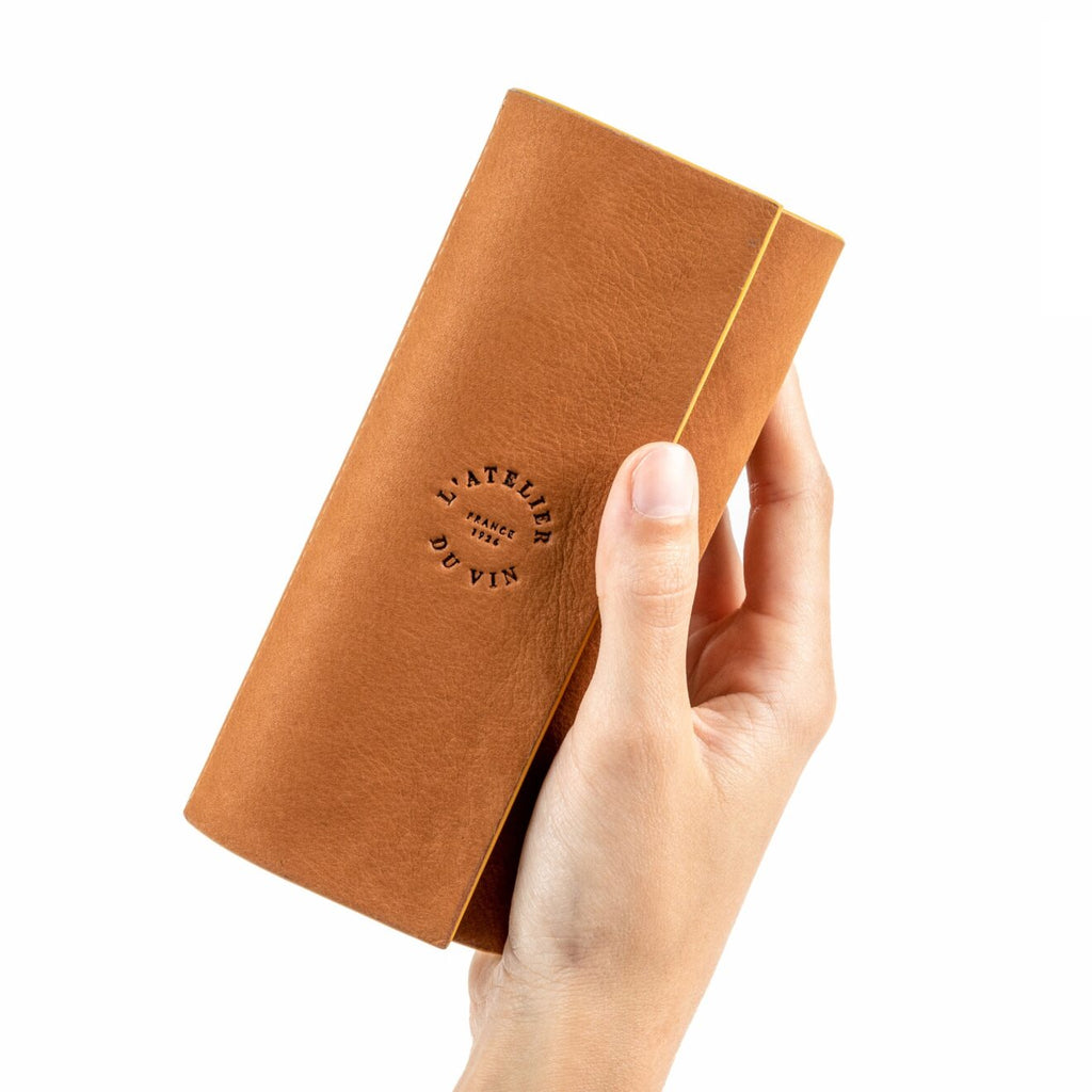 Wine Corkscrew in Handmade Leather Pouch