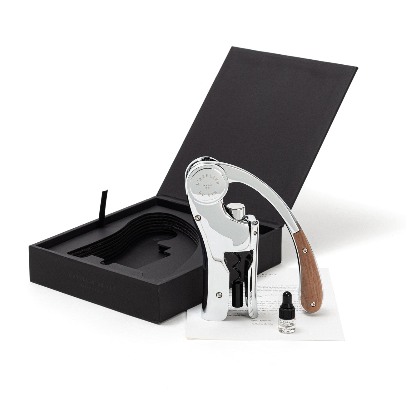 Oeno Motion Wood & Chrome Wine Opener