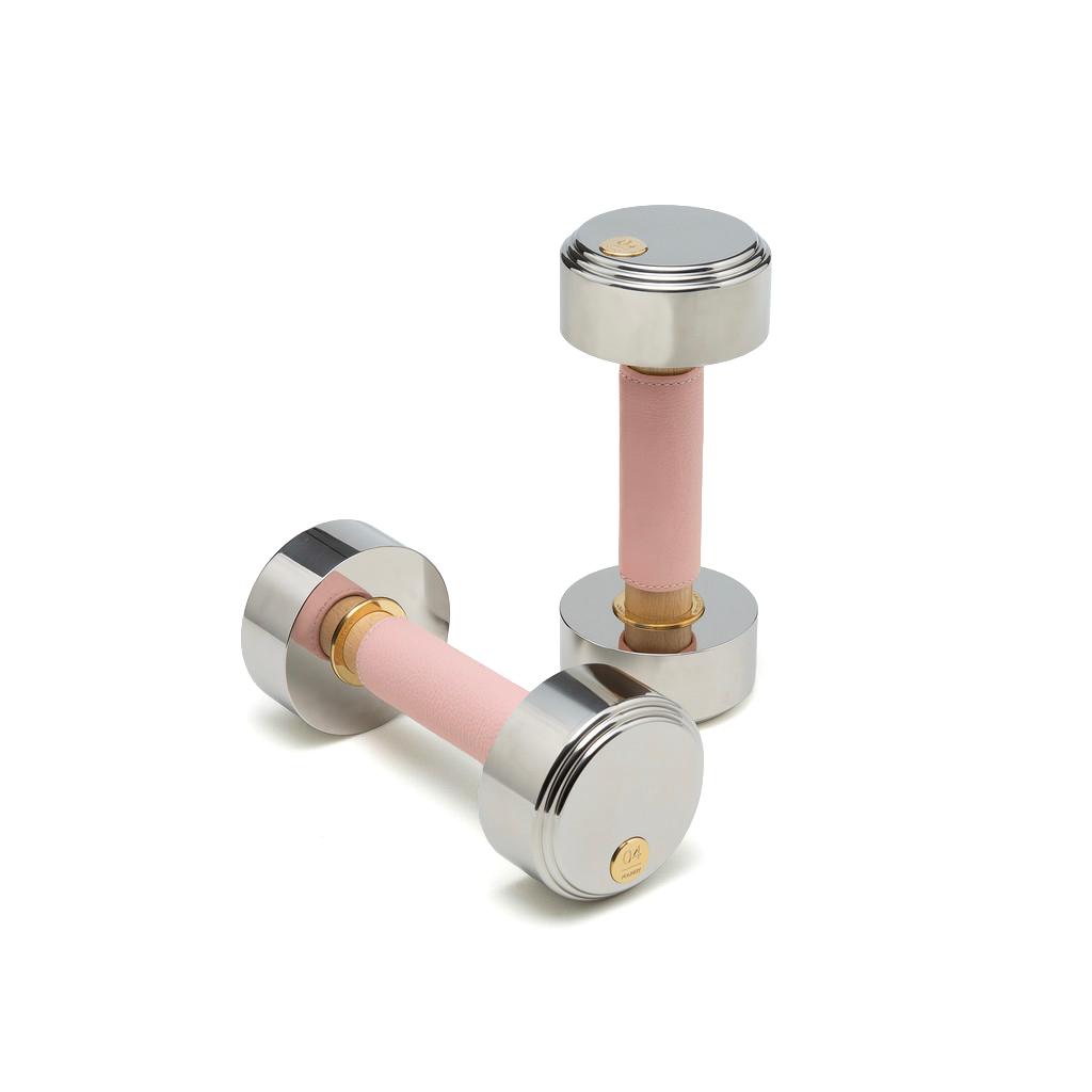 Essential Wooden & Leather Dumbbell Set (2 kg)