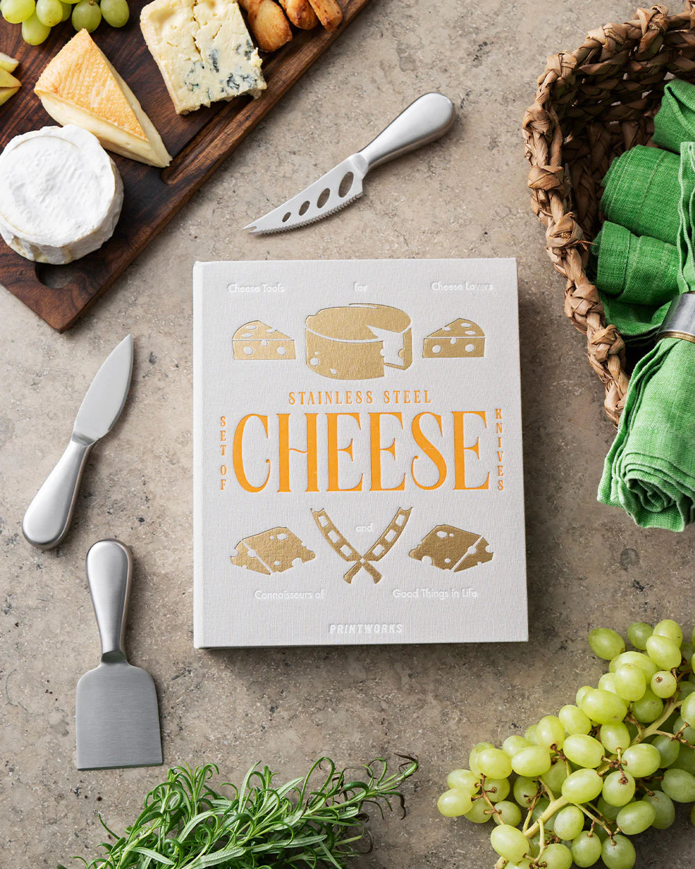 Stainless Steel Cheese Knives Set