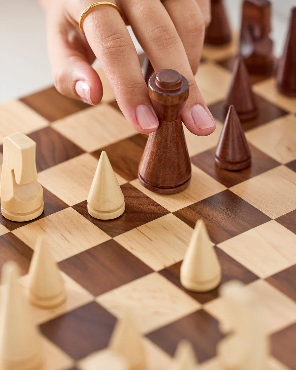 Minimalist Wood Chess Set
