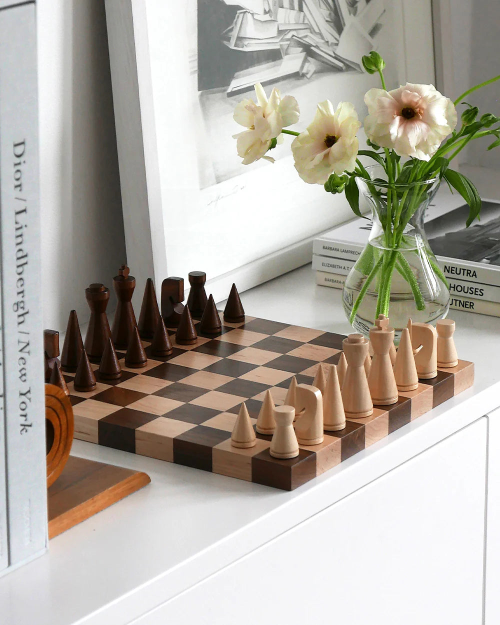 Minimalist Wood Chess Set