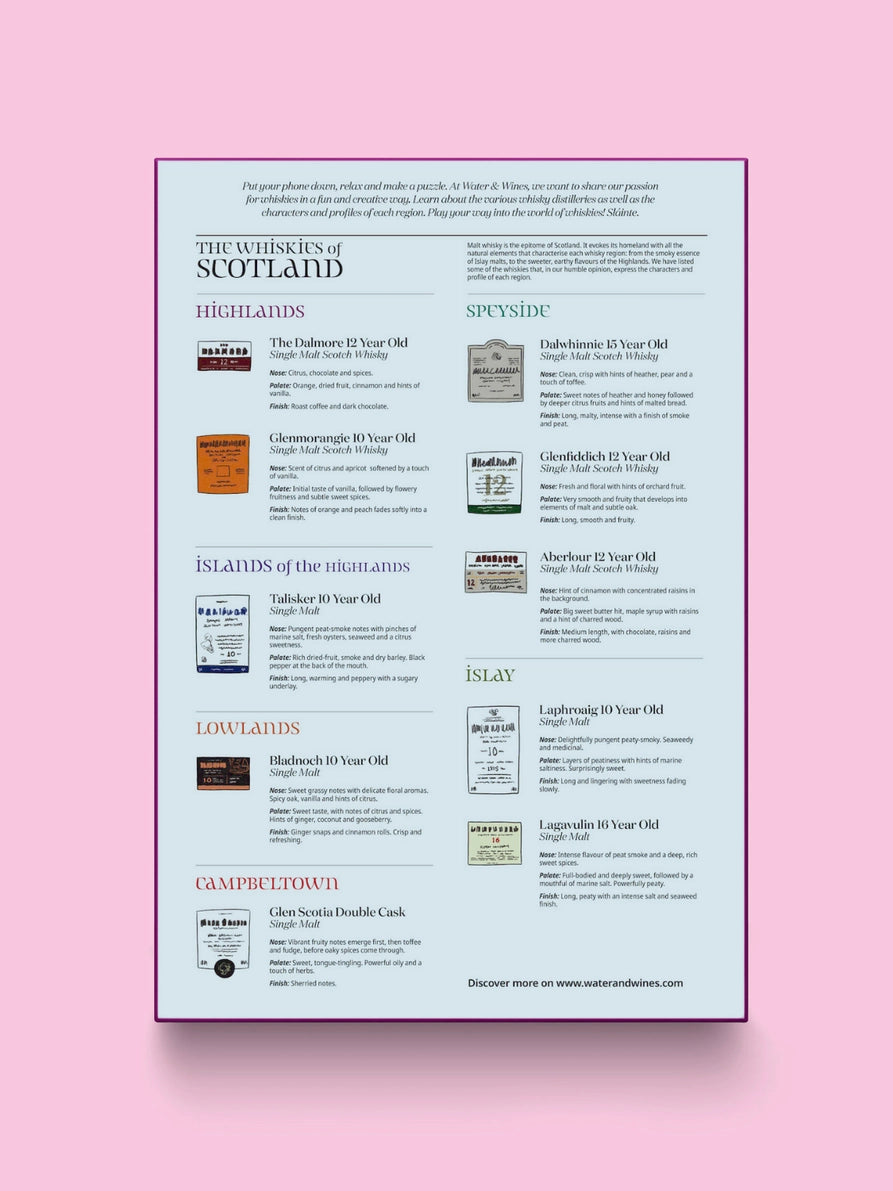 Scotland Whisky Puzzle