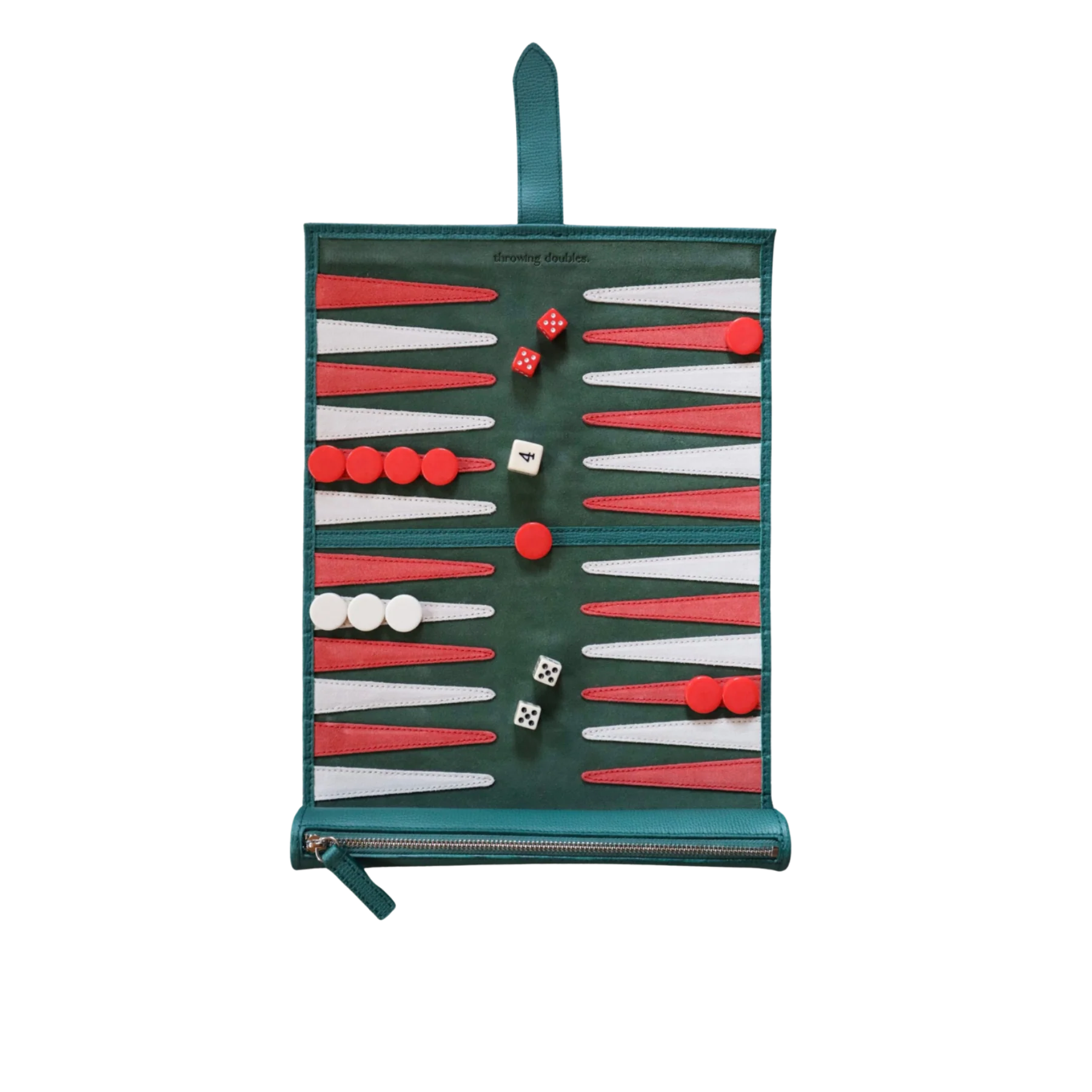 Handmade Leather Travel Backgammon Board