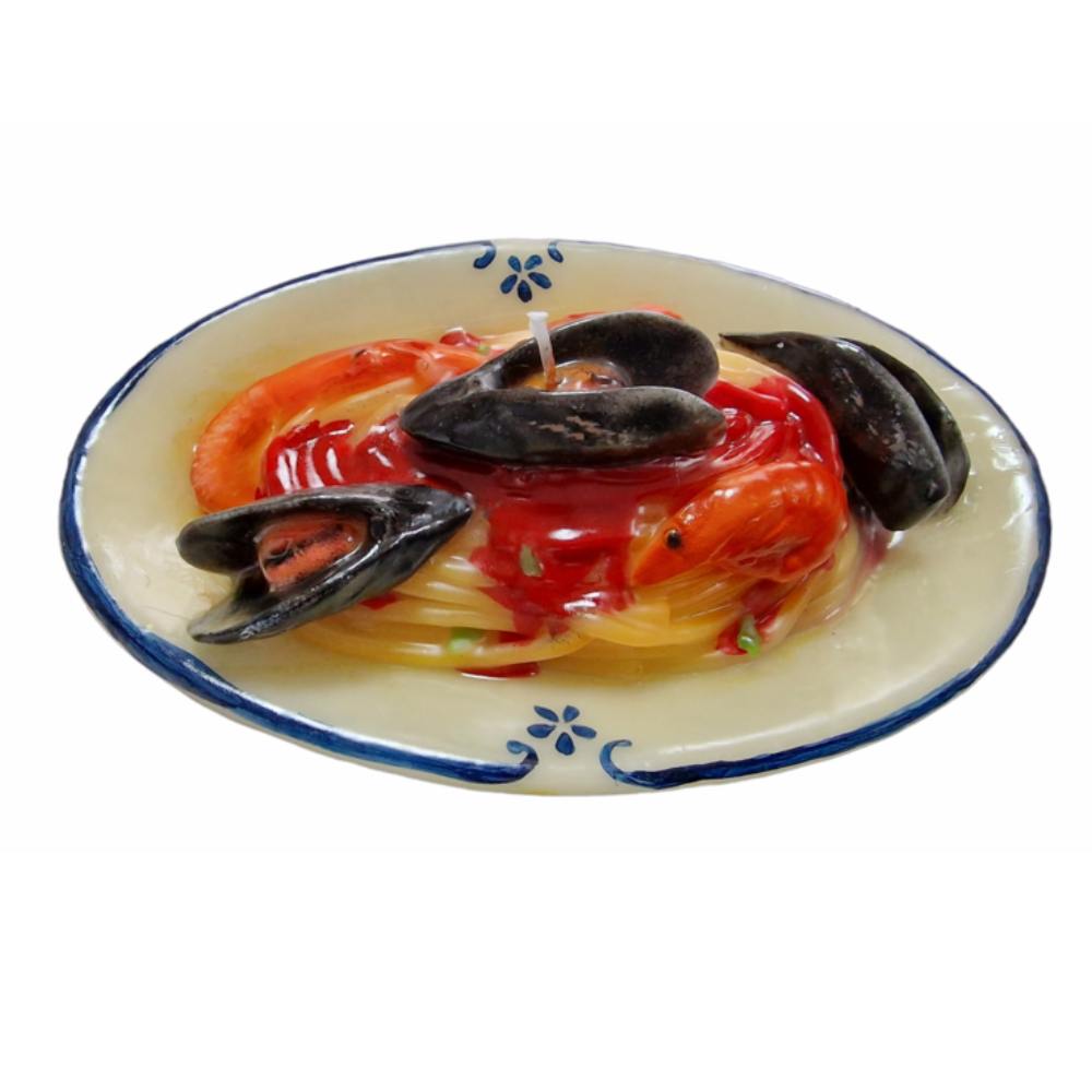 Pasta with Prawns and Mussels Wax Candle