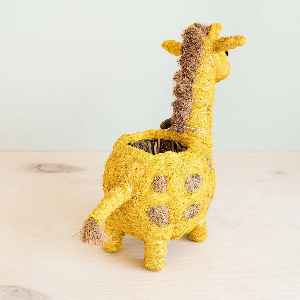 Handcrafted Giraffe Animal Planter