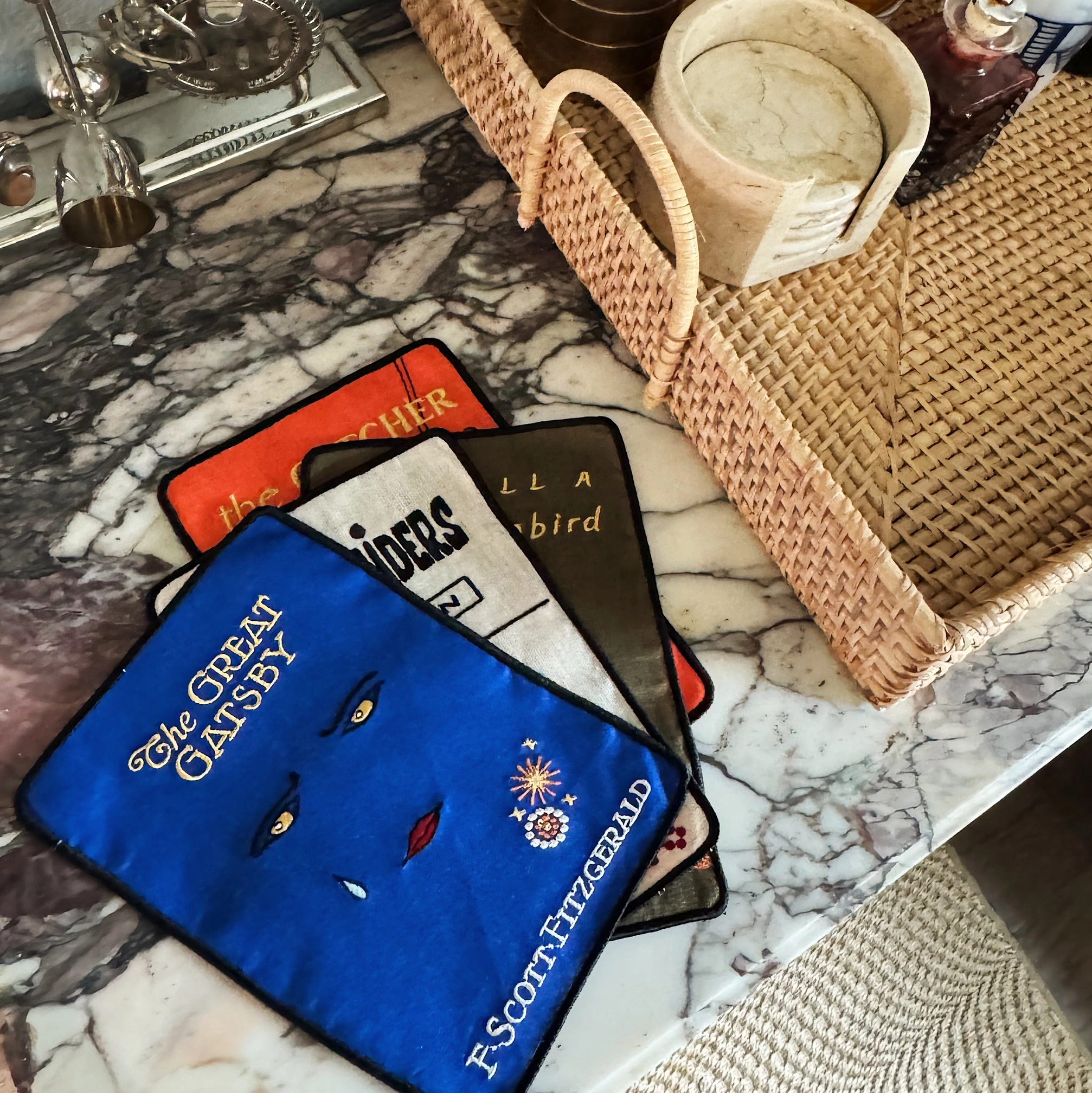 Great Books Cloth Cocktail Napkins Set