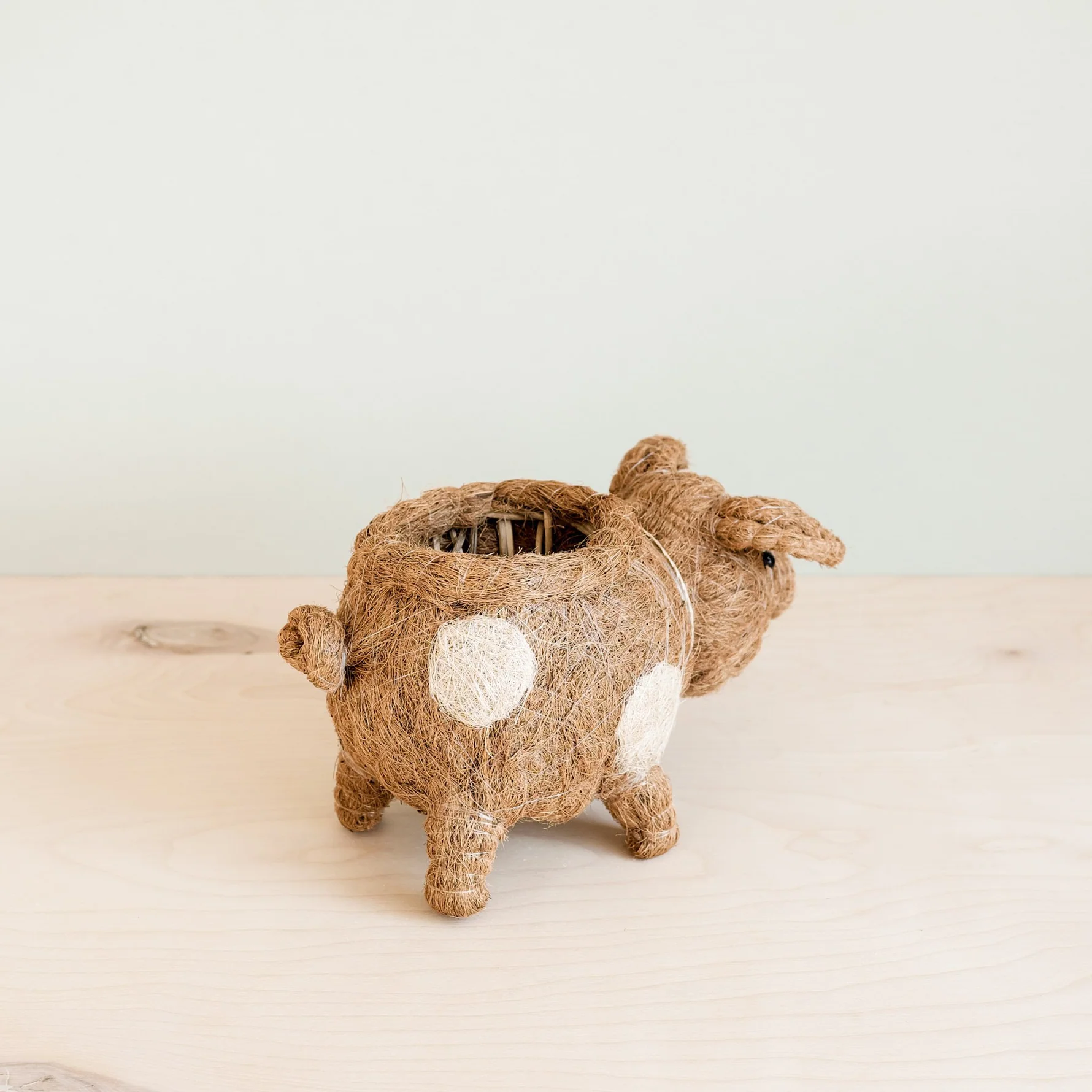 Handcrafted Country Pig Animal Planter