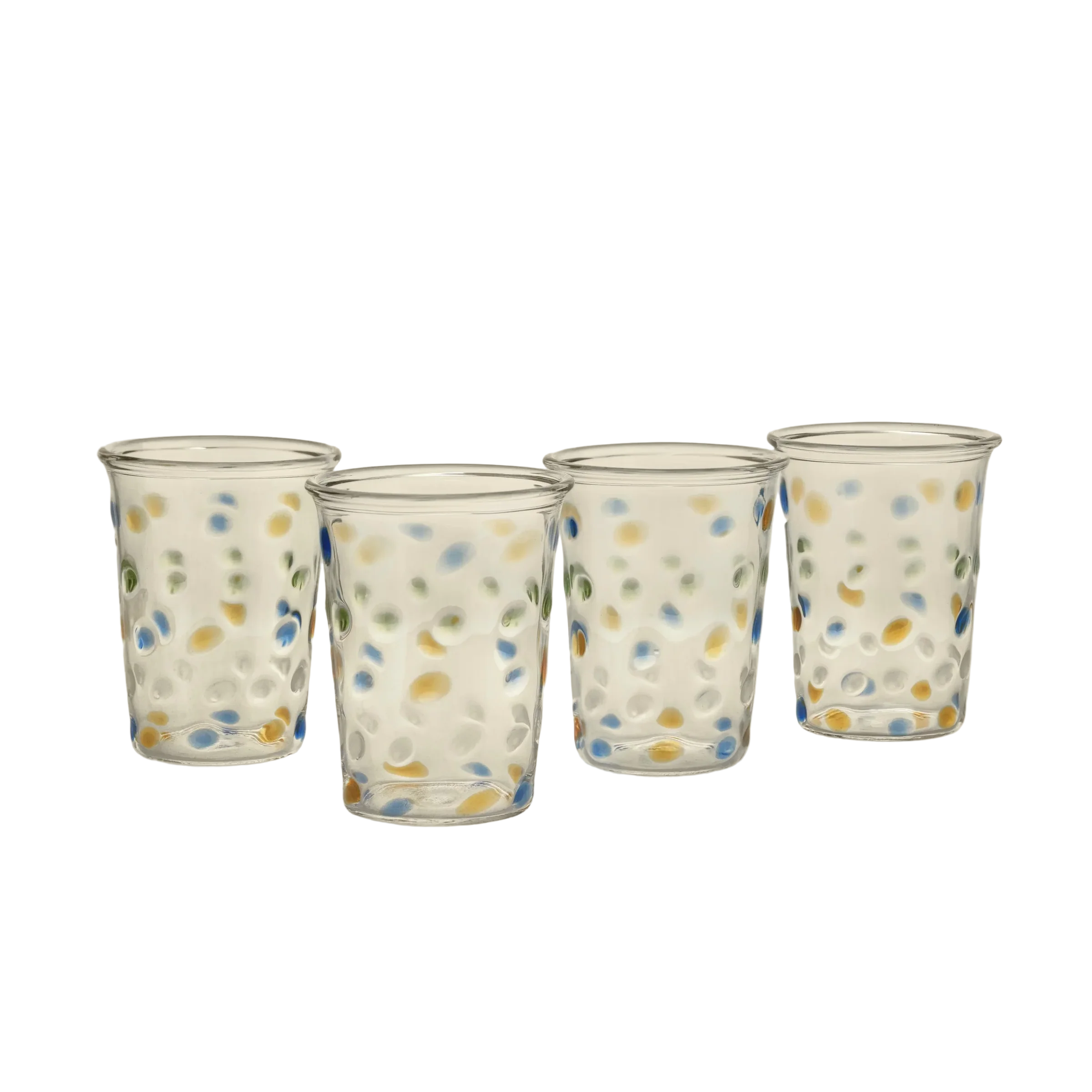 Handblown Dotty Glasses Set