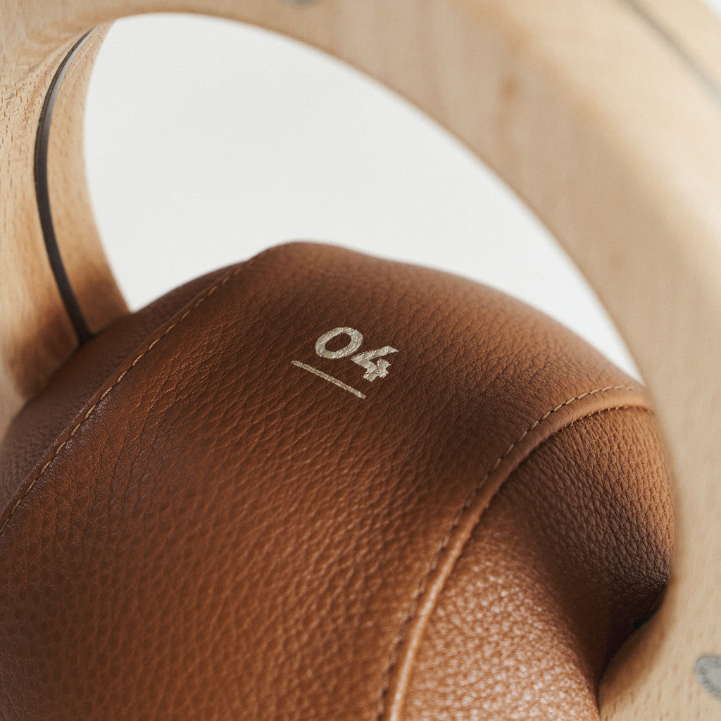 Wooden & Leather Kettlebell (4 kg)