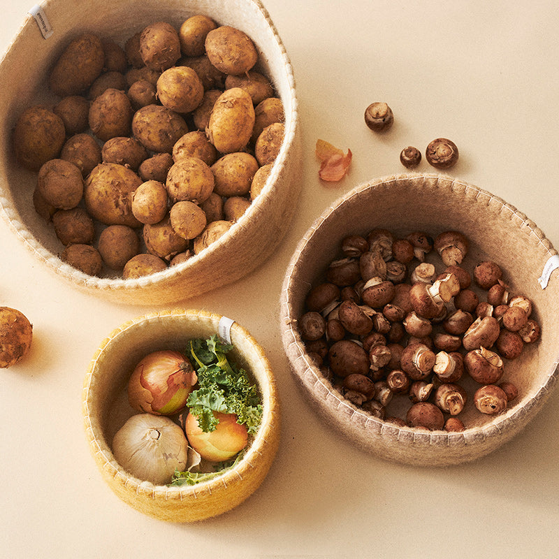 Wool Table Basket Set