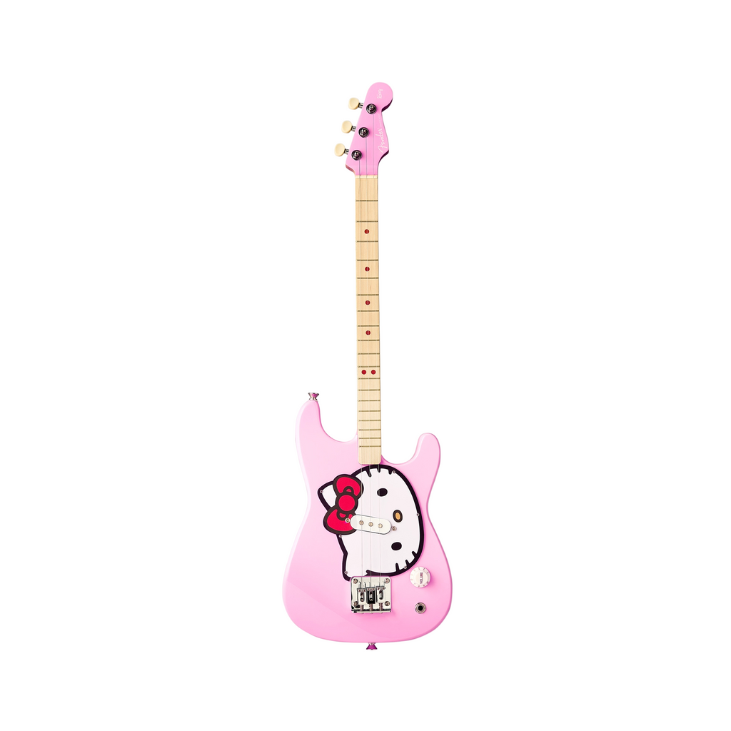 Fender x Loog Hello Kitty Stratocaster Guitar