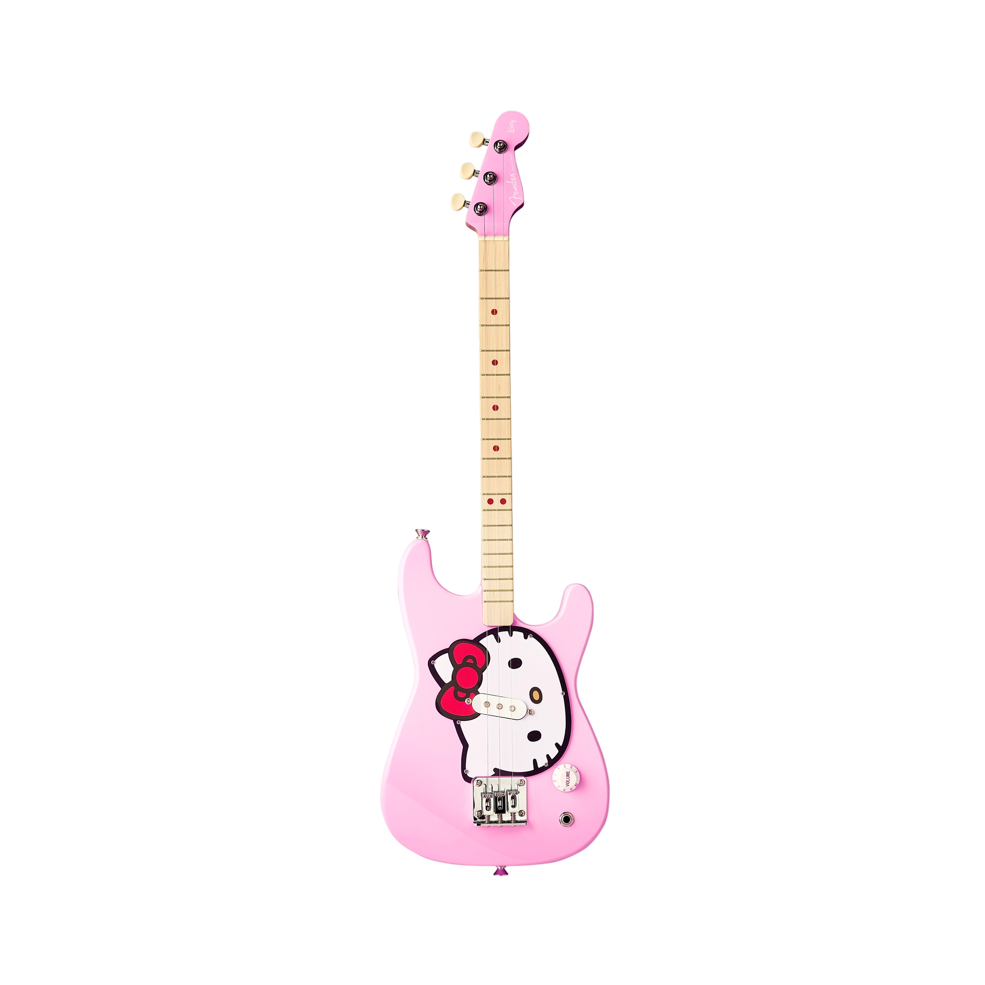Fender x Loog Hello Kitty Stratocaster Guitar