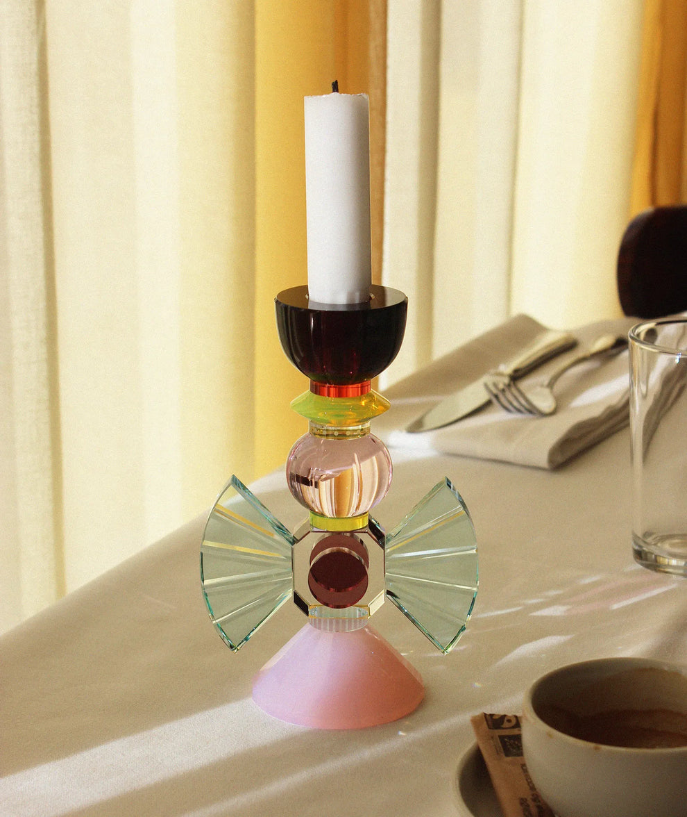 Crystal Laguna Candle Holder