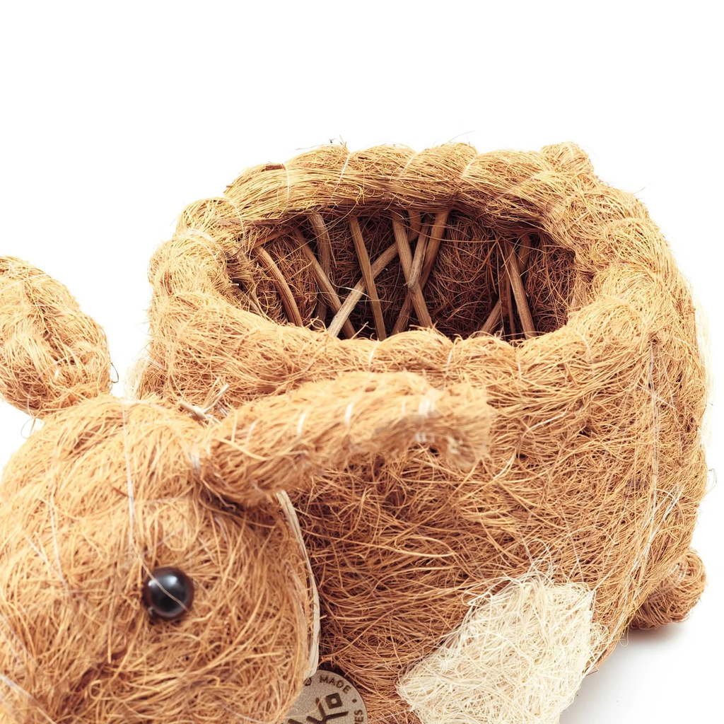 Handcrafted Country Pig Animal Planter