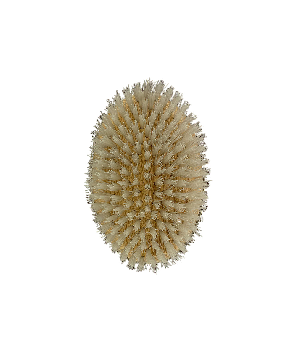 Oval Silver Hair Brush