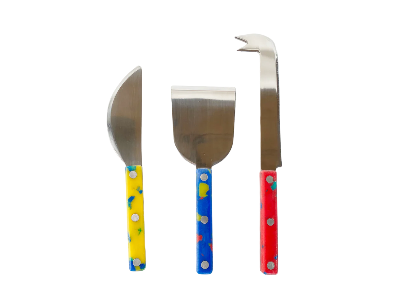Speckled Cheese Knives Set
