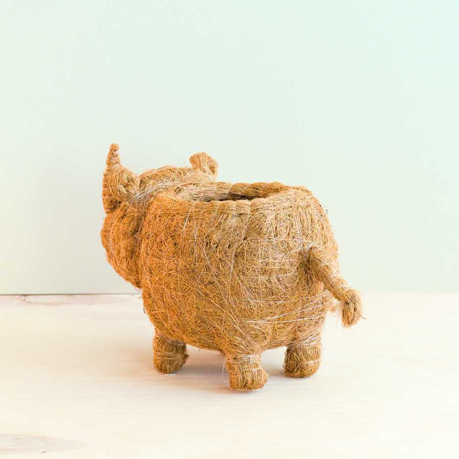 Handcrafted Rhino Animal Planter