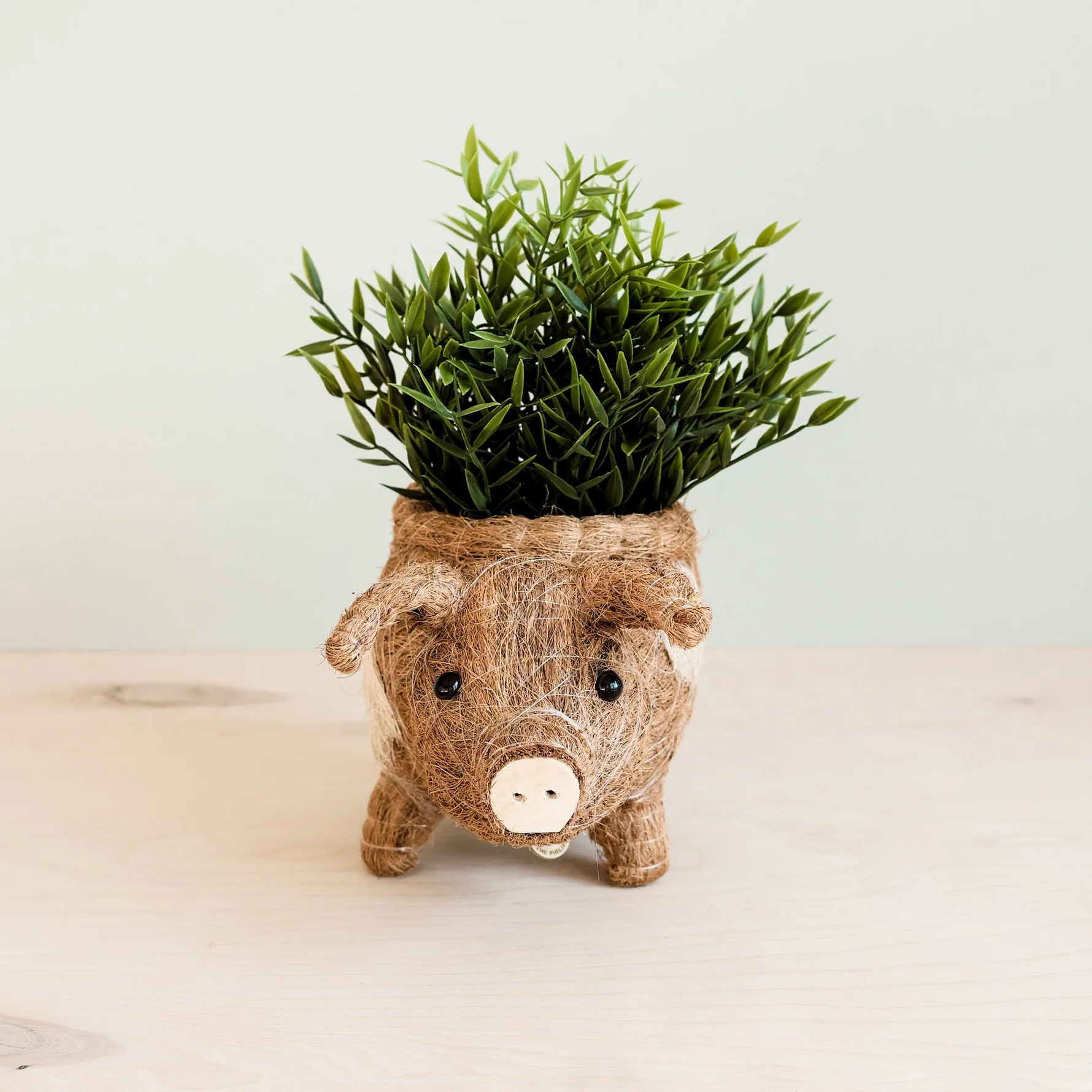 Handcrafted Country Pig Animal Planter