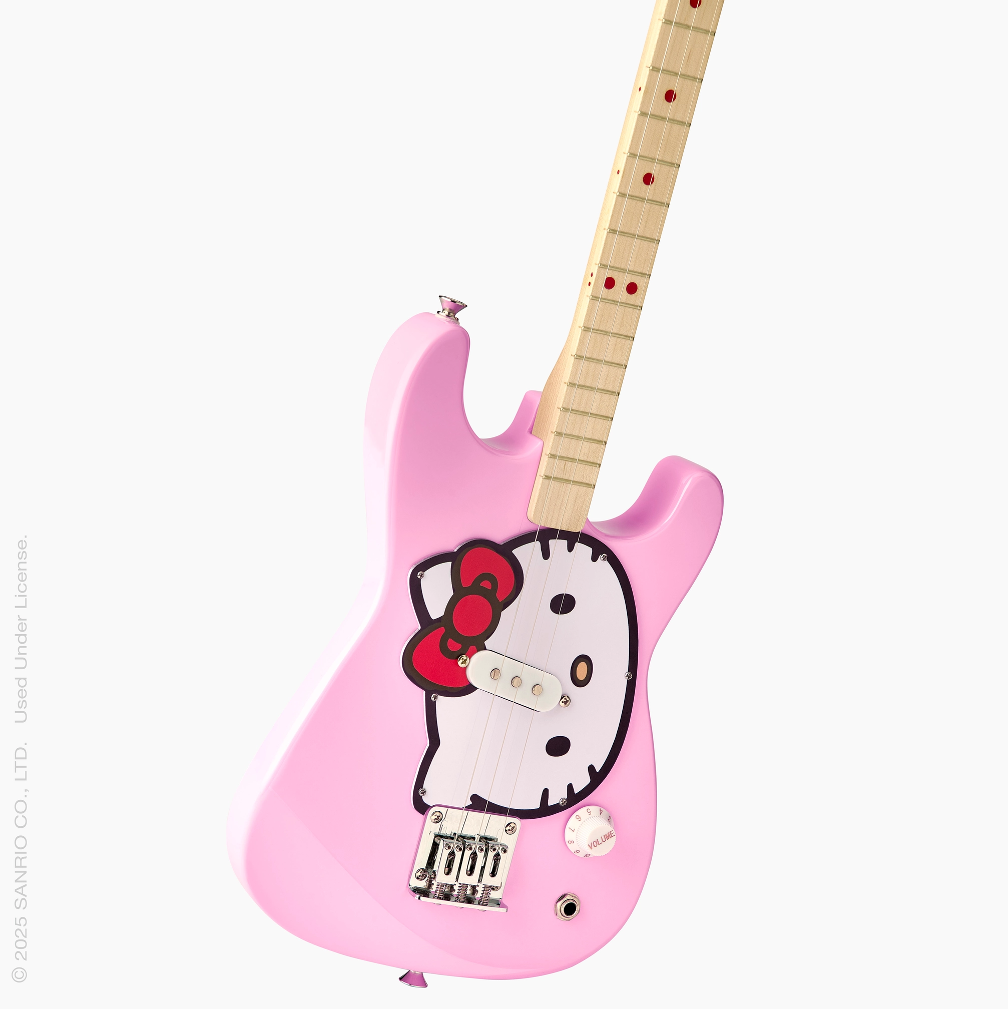 Fender x Loog Hello Kitty Stratocaster Guitar