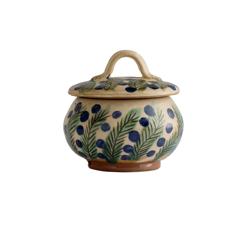 Ceramic Dotty Vine Sugar Jar