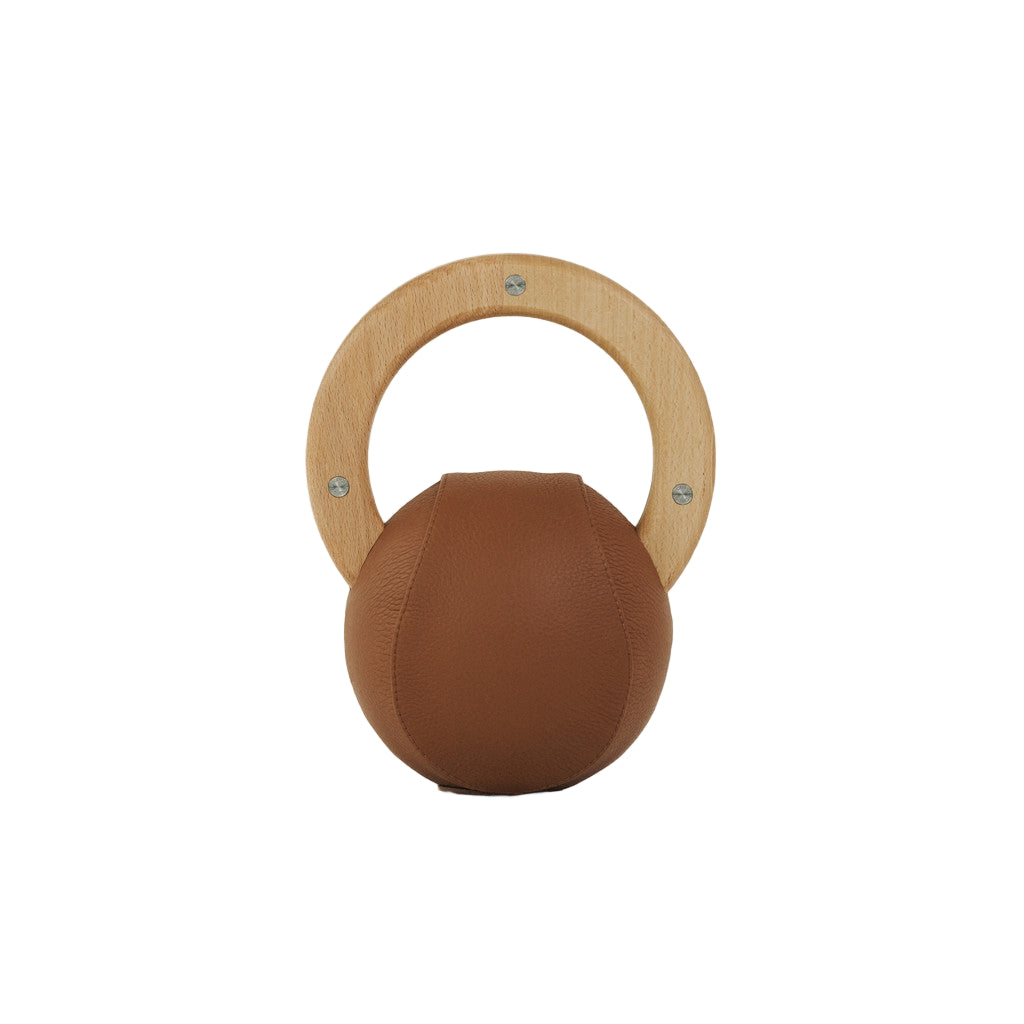Wooden & Leather Kettlebell (4 kg)