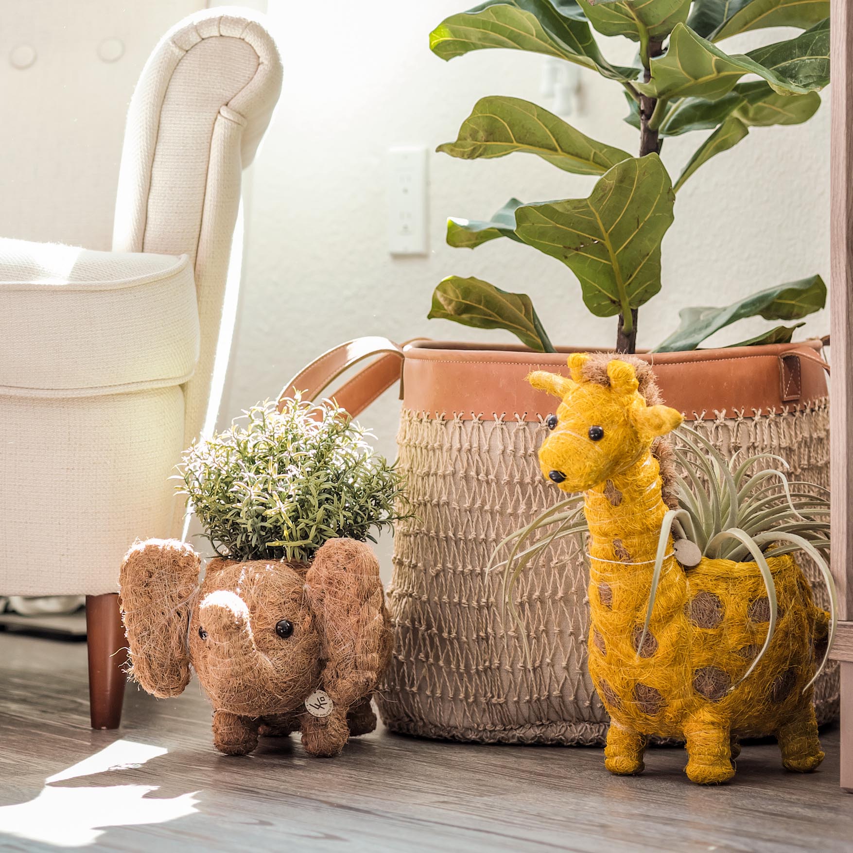 Handcrafted Elephant Animal Planter